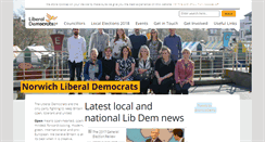 Desktop Screenshot of norwichlibdems.org.uk